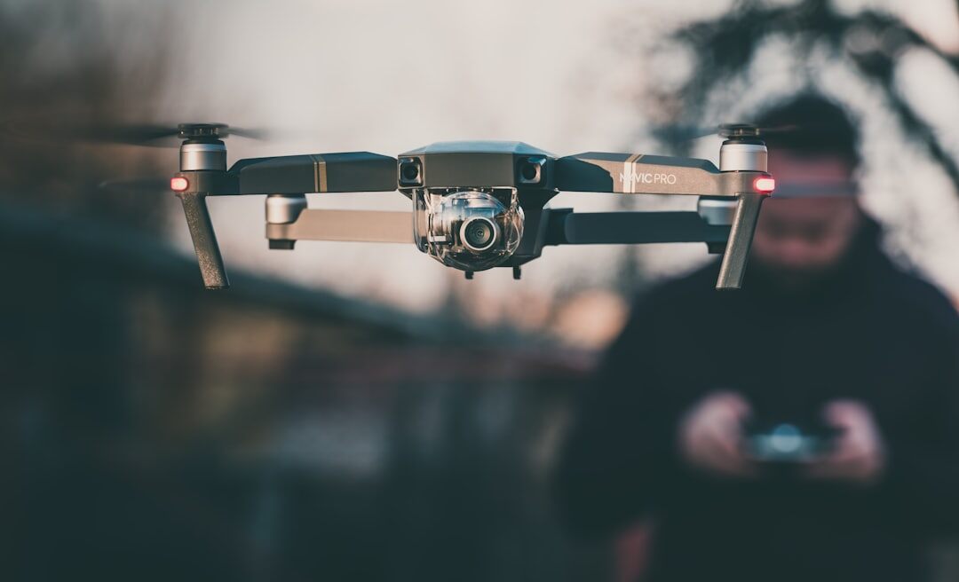 Drone shot footage for video production